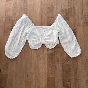 L Space cropped boho top, size large